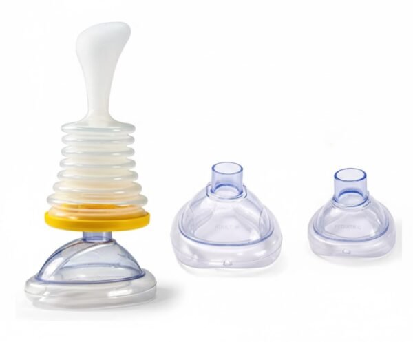 Breathing trainer suffocating Emergency Rescue Mask artificial heart