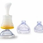 Breathing trainer suffocating Emergency Rescue Mask artificial heart