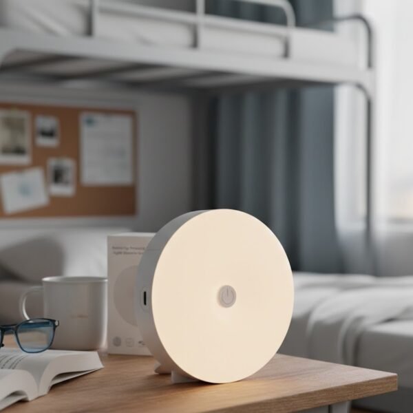 Button Eye Protection Night Light Student Dormitory Rechargeable