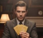 Gold Foil Black Gold Plastic Playing Cards - Image 4