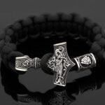 Nordic Viking Hammer Beads Lunavan Bracelet Retro Personality