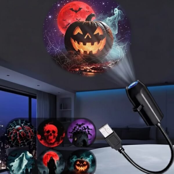 Starry Sky Lamp Moon Halloween Lamp Bedroom Creative
